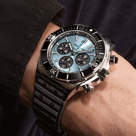 breitling super chronomat 44 ice blue|breitling chronomat 44 special series.